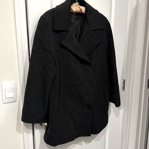 Anne Klein Winter Wool Pea Coat Size 14